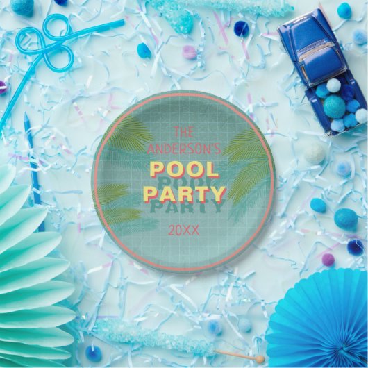 Palm Pool Party Bord (Feest)
