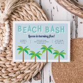 Palm Pop | Plage Anniversaire Fête Invitation