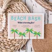 Palm Pop | Plage Anniversaire Fête Invitation