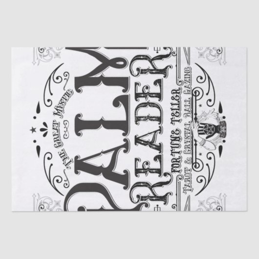 Palm Reader Magic Fortune Teller Halloween Tissuepapier (Voorkant)