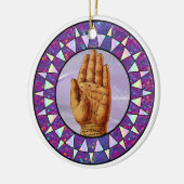 Palm Readers Keramisch Ornament (Links)