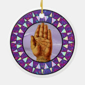 Palm Readers Keramisch Ornament (Achterkant)