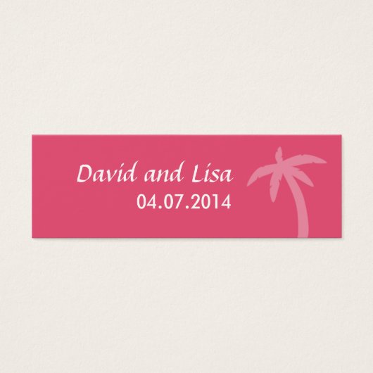 Palm rose Mariage de plage tropicale (Devant)