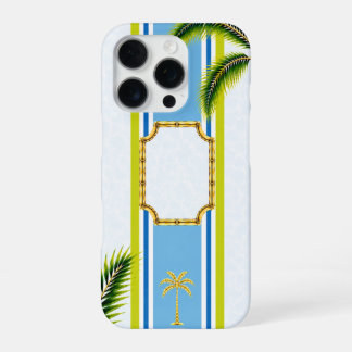 Palm Royale Poolside Blau Gepersonaliseerde Hoes v iPhone 16 Pro Hoesje