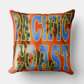 "Palm Sky: Pacific Coast" Kussen