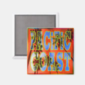 "Palm Sky: Pacific Coast" Magnet Magneet (Voorkant / Achterkant)