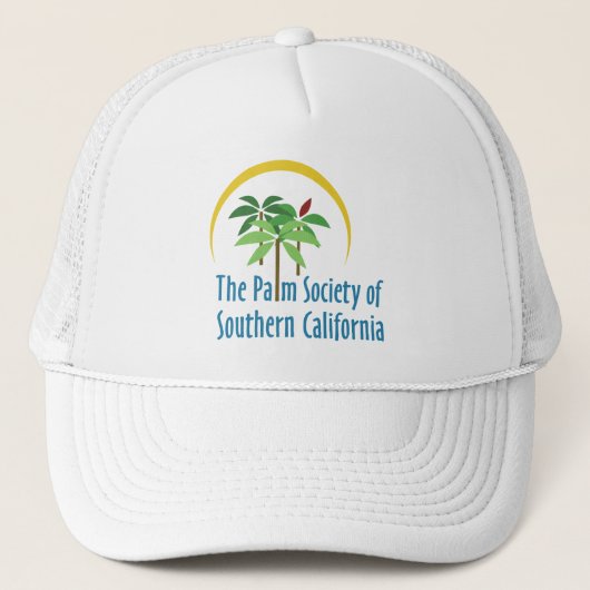 Palm Society Trucker Hoed Pet (Voorkant)