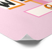 Palm Springs Beach Wedding Mod Affiche de bienvenu (Coin)