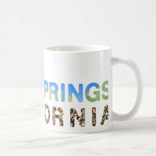 Palm Springs blauw & groen Koffiemok