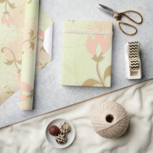Palm Springs Bloemen Cadeaupapier