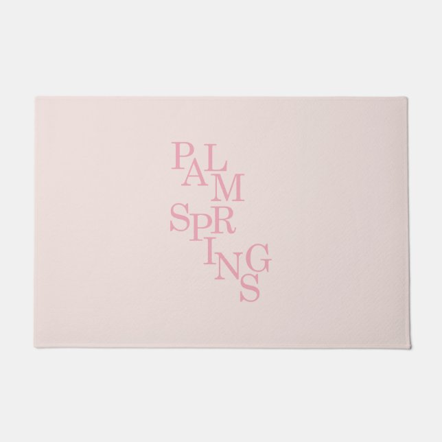 Palm Springs Blush Pink Deurmat (Voorkant)