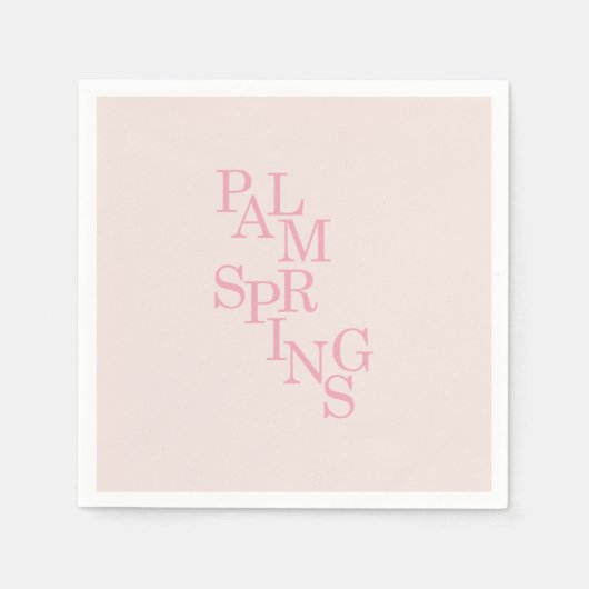 Palm Springs Blush Pink Servet (Voorkant)