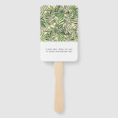 Palm Springs bruiloft gunst Handwaaier (Achterkant)