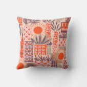 Palm Springs Cactus en Palm Tree Design Kussen (Achterkant)