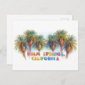 Palm springs california briefkaart (Voorkant / Achterkant)