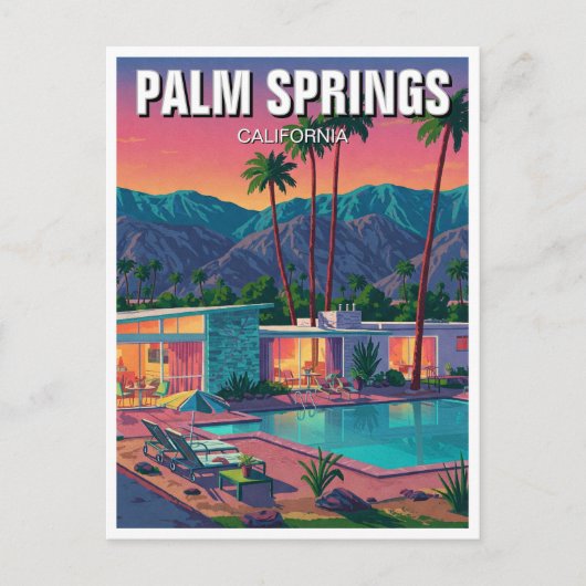Palm Springs California Briefkaart (Voorkant)