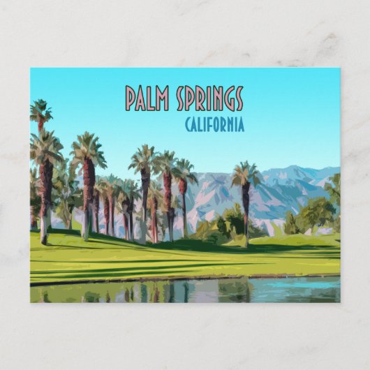 Palm Springs California  Briefkaart (Voorkant)