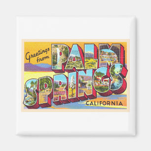 Palm Springs California CA Large Letter Briefkaart Magneet