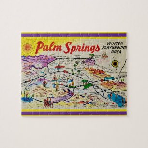 Palm Springs California kaart puzzel