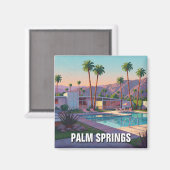 Palm Springs California Magneet (Voorkant / Achterkant)