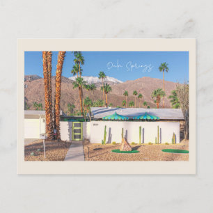 Palm Springs California - Mideeuw Modern Briefkaart