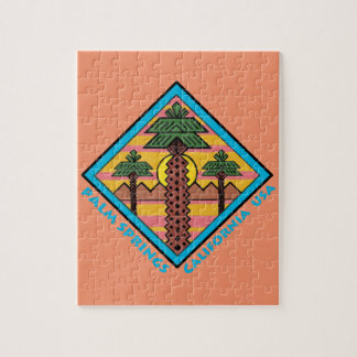 PALM SPRINGS California, originele illustratie Legpuzzel