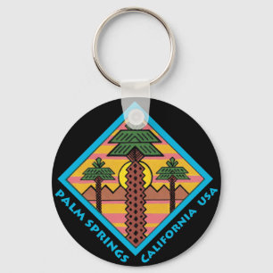 PALM SPRINGS California, originele illustratie Sleutelhanger