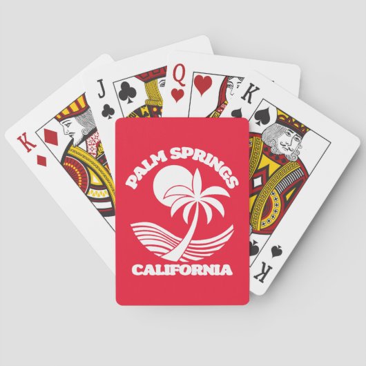 Palm Springs California Pokerkaarten (Achterkant)