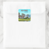 Palm Springs California  Vierkante Sticker (Tas)