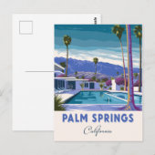 Palm Springs California vintage Briefkaart (Voorkant / Achterkant)