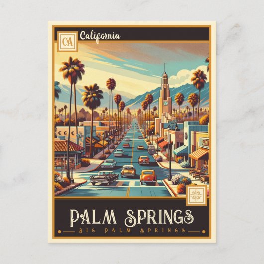 Palm Springs, Californië |  Briefkaart (Voorkant)