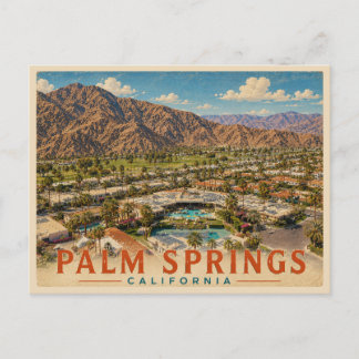 Palm Springs Californië Reisgids Oude Stijl Briefkaart