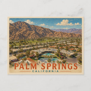 Palm Springs Californië Reisgids uit het verleden Briefkaart