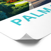 Palm Springs Californië Reisprint Poster (Hoek)