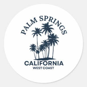 Palm Springs Californië Ronde Sticker