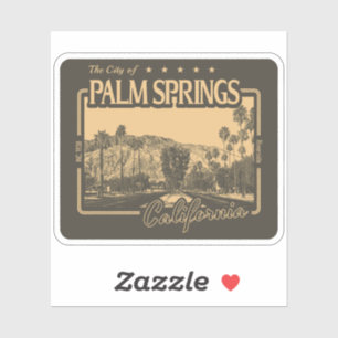 PALM SPRINGS CALIFORNIË - STAD PALM SPRINGS CA STICKER