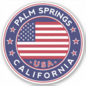 Palm Springs, Californië Sticker (Voorkant)