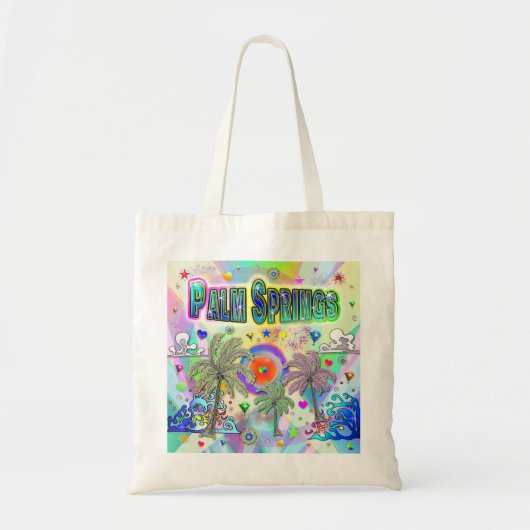 Palm Springs Deep Dream Canvas tas (Voorkant)
