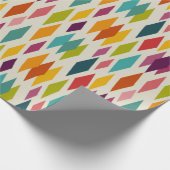 Palm Springs Diamonds Mideeuw Modern Patroon Cadeaupapier (Hoek)