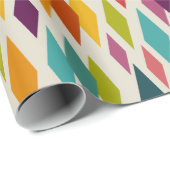 Palm Springs Diamonds Mideeuw Modern Patroon Cadeaupapier (Rol Hoek)