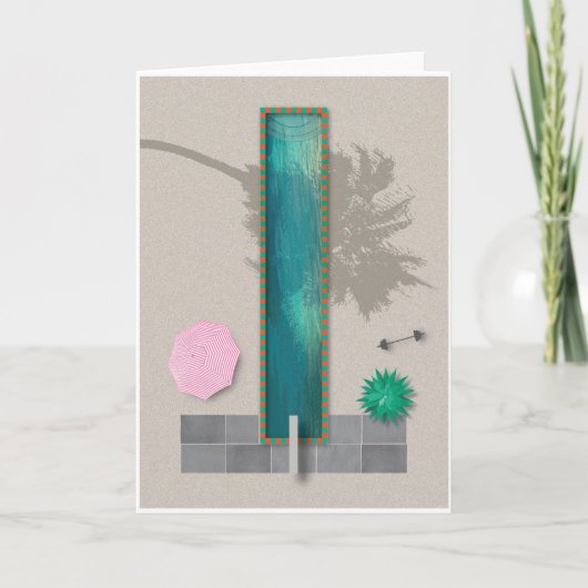 Palm Springs Festivus Feestdagen Kaart (Voorkant)