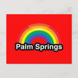 PALM SPRINGS LGBT PRIDE RAINBOW BRIEFKAART