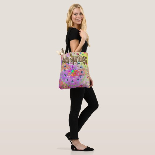 Palm Springs Lucky Golden Canvas tas (Op model)