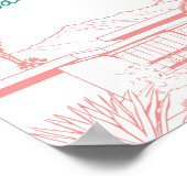 Palm Springs Mariage personnalisé Poster Date (Coin)