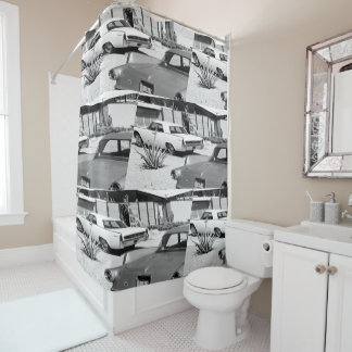 Palm Springs  MCM Print Douchegordijn