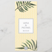 Palm Springs Menu (Achterkant)