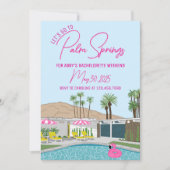 Palm Springs Mid-Century Mod Invitation Sjabloon Kaart (Voorkant)