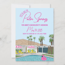 Palm Springs Mid-Century Mod uitnodiging Template