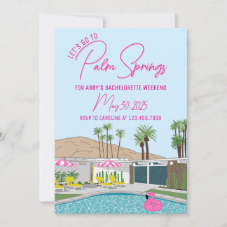 Palm Springs Mid-Century Mod uitnodiging Template
