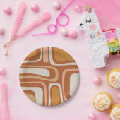 Palm Springs Mid Century Modern Boho Abstract Papieren Bordje (Feest)